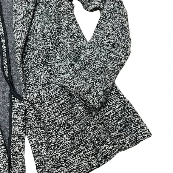 Simply Vera Wang Gray Heather Knit Blazer Jacket S - Picture 2 of 4